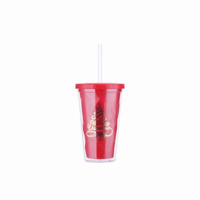 16oz patent inner wall eco friendly cold coffee drink  cup with flat lid